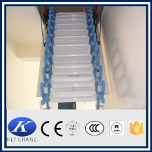 Steel hydraulic folding attic loft stairs