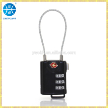 TSA luggage lock with cable TSA approved cable lock TSA padlock