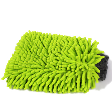 Scratch-free microfiber chenille car wash mitts