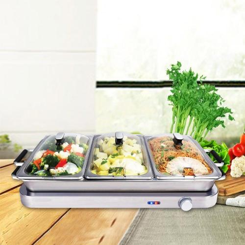 Electrical Buffet Warmer With Two 2.5L Food Trays