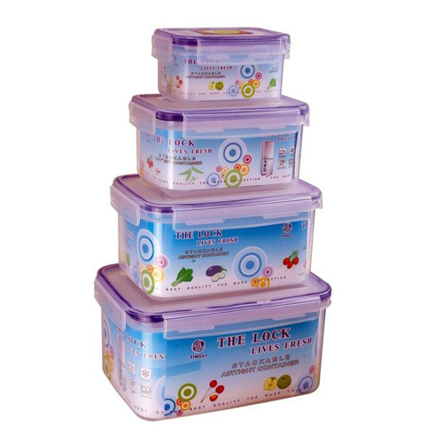 Plastic Airtight Storage Container 4 PCS