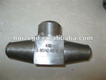 Carbon steel A105 Socket welded tee Forged fitting