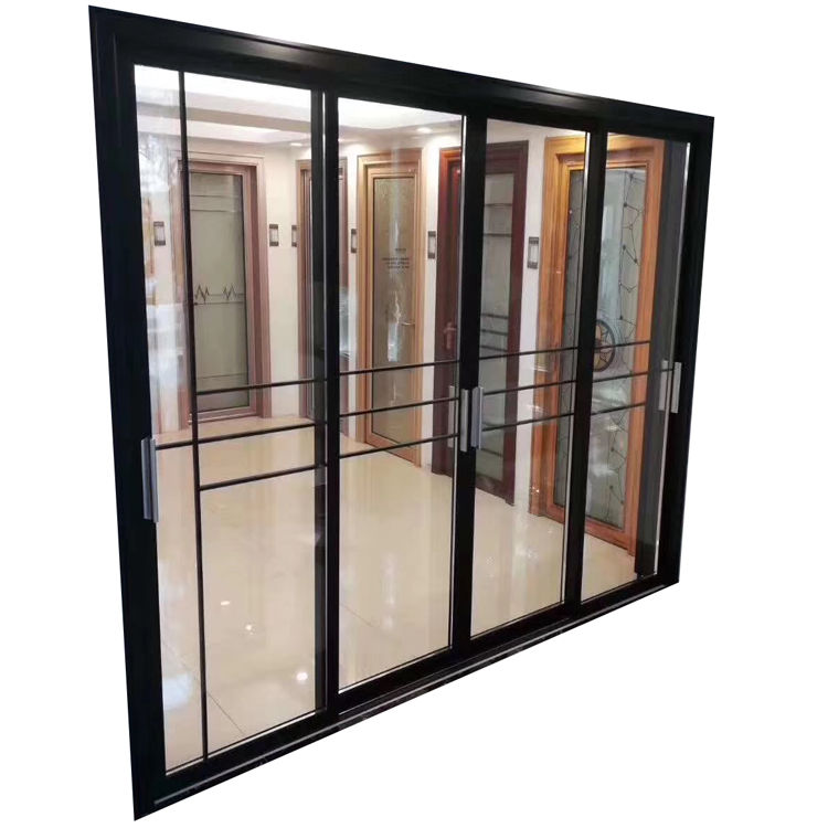 Soundproof modern house door design tempered glass sliding door philippines price
