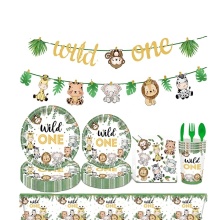 82-PC Jungle Animal Themed Party Decorations & Supplies: Perfect for Kids' Birthday Parties