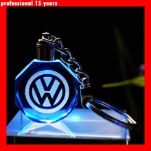 wholesale crystal keyring car logo custom keychain