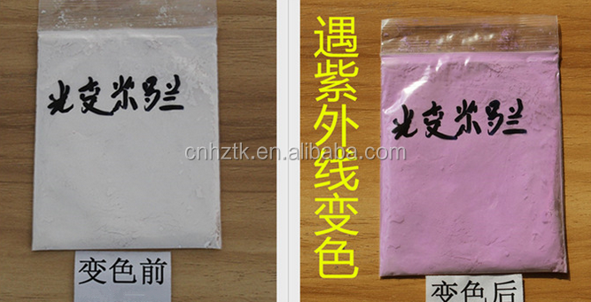 High quality Photochromic pigment powder/ink for paint clothes/spray on clothes/