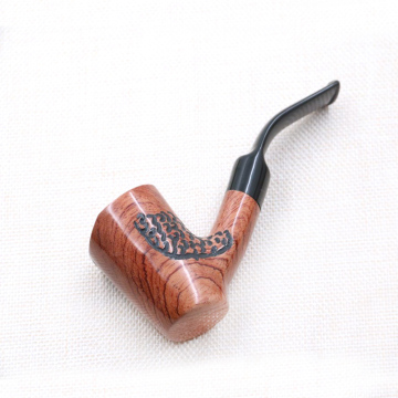 Factory direct sale classic black or brown carved pattern smoking pipe