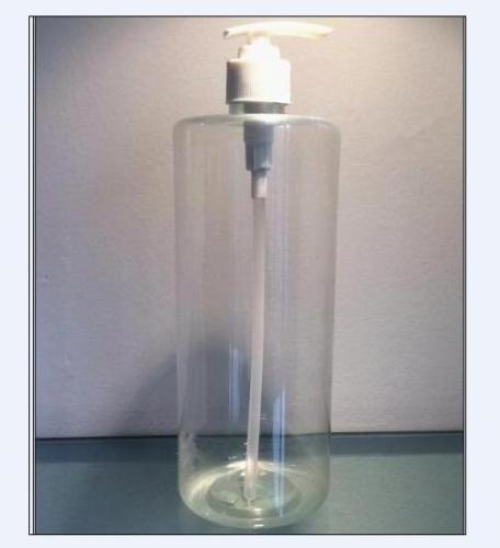 large empty plastic PET pump bottle