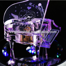 Wholesal crystal piano music boxes for music gift