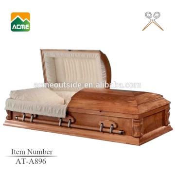 cheap price wooden material coffins and custom painted caskets