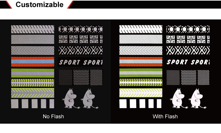 High visibility pattern film reflective heat transfer vinyl