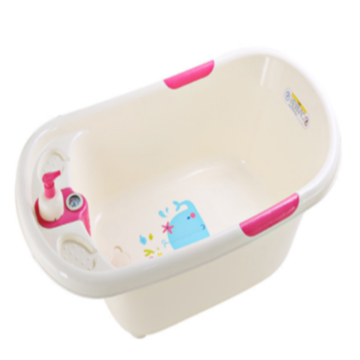 Baby-Plastikbadewanne mit Thermometer-Baby-Produkt