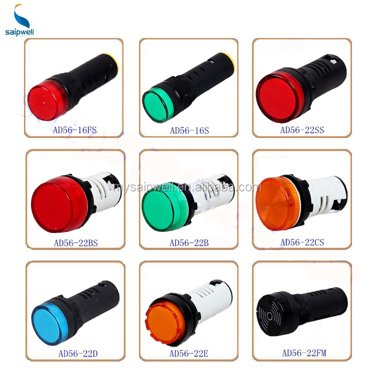 SAIP/SAIPWELL Wholesale LED Round Battery Powered Magnetic Base Strobe Warning Light