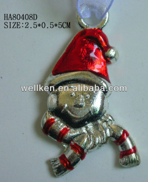 metal santa hanging ornaments