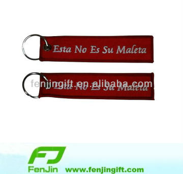 Custom embroidery logo keyring