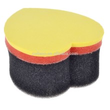 Hair Sponge Heart Shape Barber Magic Twist Tool Dreadlock Coils Afro Locs Yellow