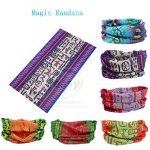 Custom Polyester Buff Multifunctional Headwear , Multifunctional Seamless Bandana For Bicycle