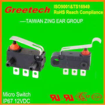 greetech zing ear 40t85 12vdc mini waterproof micro switch 12v, mini current temperature switch zing ear