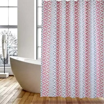 Shower Curtain PEVA Red Coral