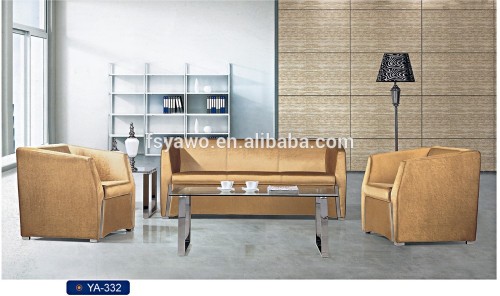 Popular Modern Furniture Design Pu Leather Office Sofa Set