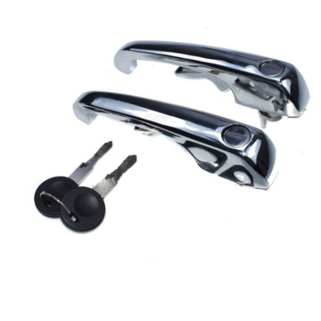 VW Bay Window Bus Exterior Door Handle Sets with Matched Keys - 211837205N