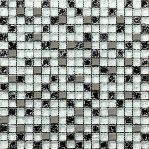 Mode mixte taille fendu la mosaïque en verre