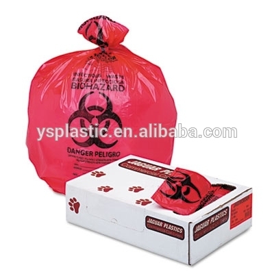 Red Medical trash Bags for Hospital