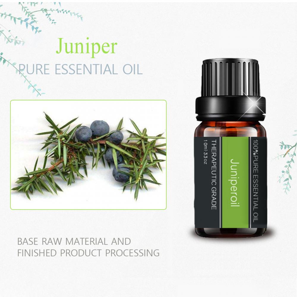 Asili ya Kikaboni safi ya Juniper Berry Massage muhimu ya Mafuta