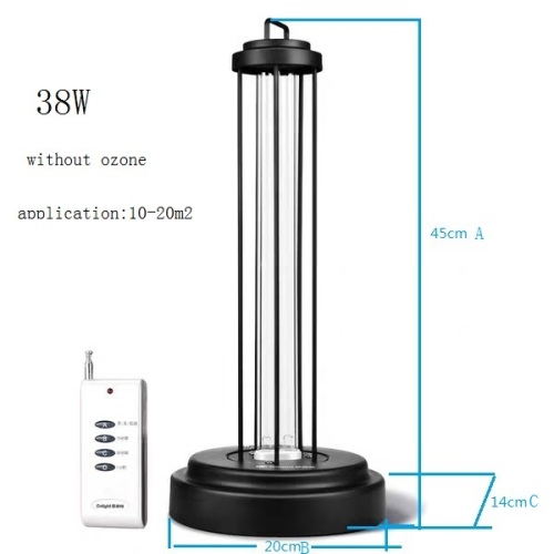 Dood bacteriën 38W UV-sterilisatorlamp ultraviolet licht