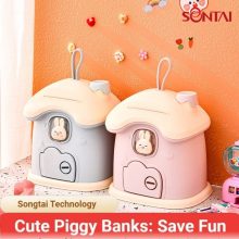 Cute House Shaped Kids Piggy Bank