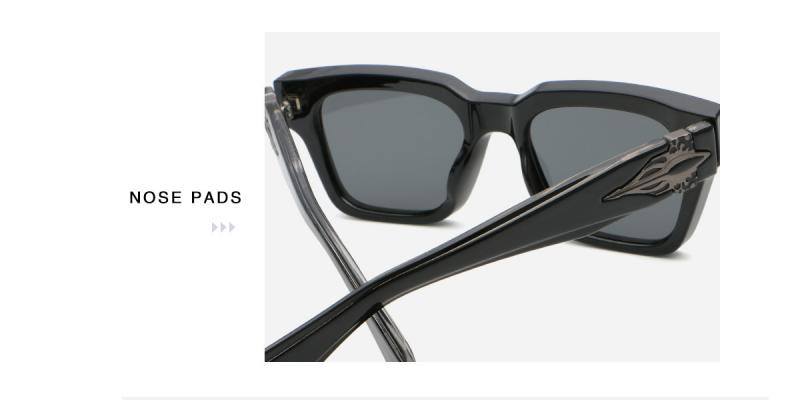 Men Structured Retro Square Sunglasses Wholesale ME2164-Nose Pad Men Structured Retro Square Sunglasses Wholesale ME2164-Nose Pad