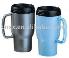 Plastic travel mug/car mug
