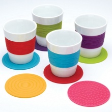 Custom Soft PVC Cup Pad Rubber Tea Coaster