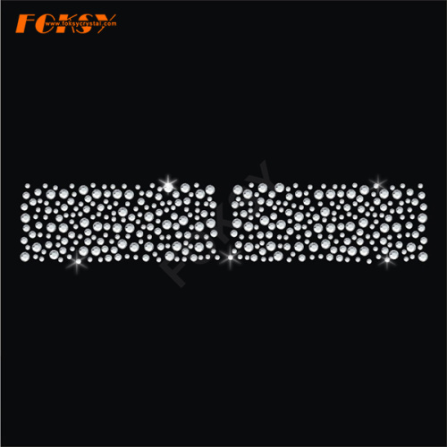 Irregular Glob Tailless Cheer Bow Hot-fix Rhinestone