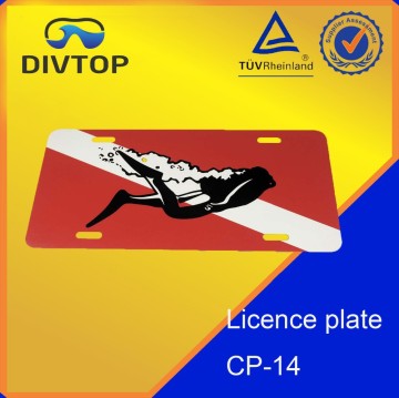 Diving Center Car Licence Plate