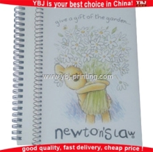 OEM custom spiral notebook with color pages pages custom printed spiral notebook