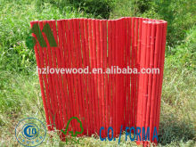 Durable Bamboo Fence Panel/PVC panels/plastic coated fence /coloured bamboo fence