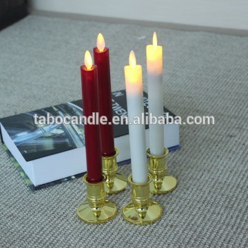 Moving wick led taper candle