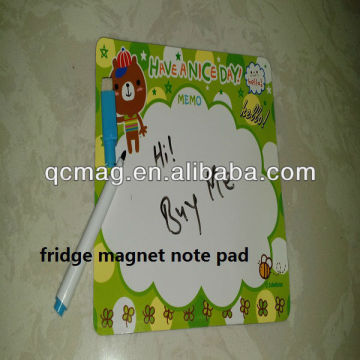 fridge magnet note pad