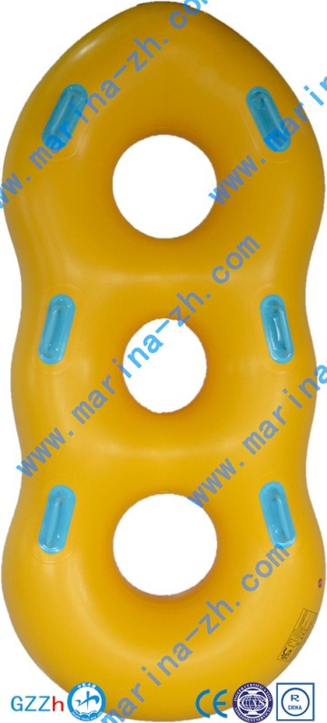 2016customised safety yellow cheap towable river tube water toys