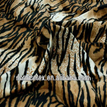100% polyester fake tiger fur