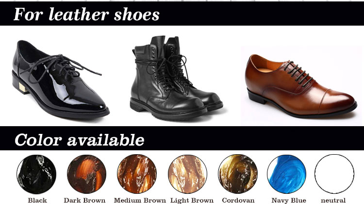 Hot Sell 50ml Παραδοσιακό στερεό γυαλιστερό παπουτσιών για δέρμα από άμεσο κατασκευαστή με υπηρεσία OEM