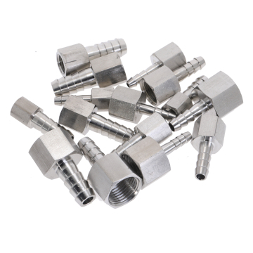 6mm 10mm 12mm Hose Barb Tail 1/4" 1/2"Inch BSP Female Thread Steel Straight Conversion Adapter Pipe Fitting Quick Connect