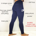 Navy Blue Knie Grip Polyester Reithose