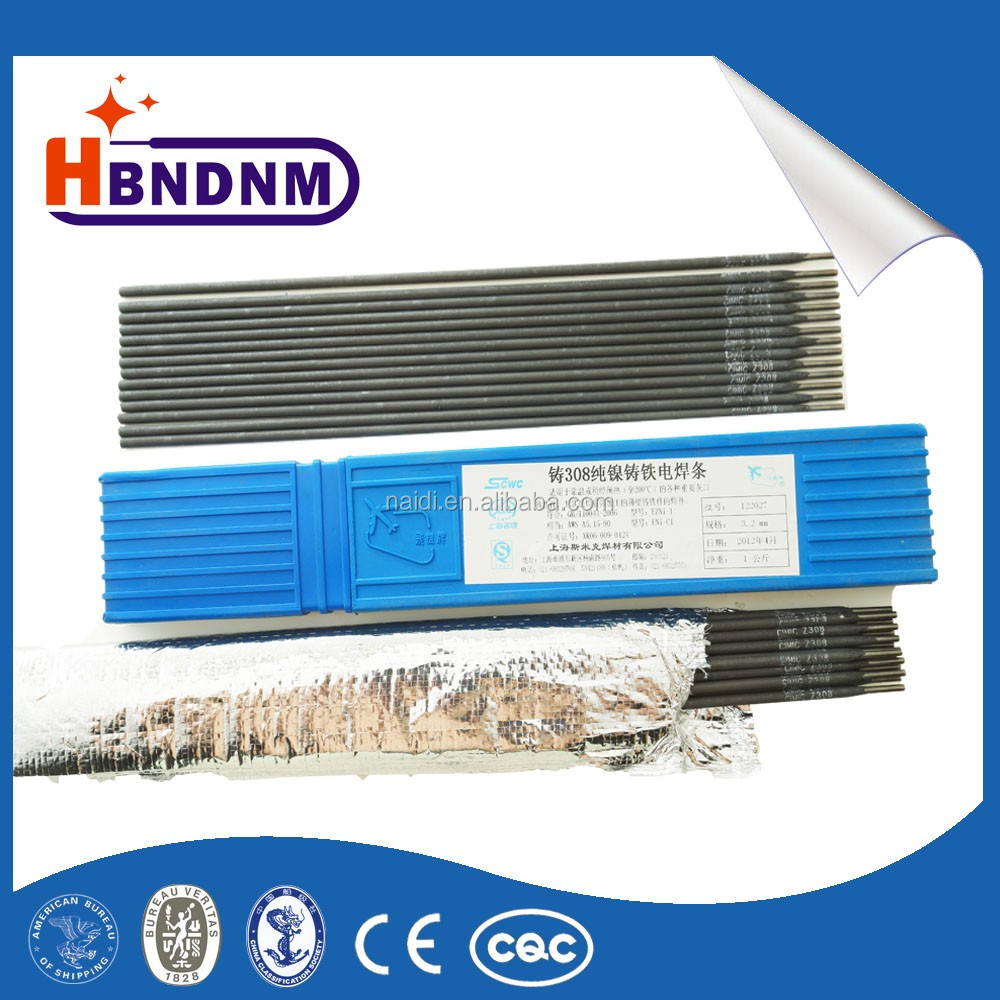 factory direct Cast iron welding rod z308/Z408/z508GB /AWS ENiFe-Ci ENiCu-B 300-450mm length electrode welding rod