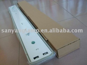 waterproof/dustproof lamp fixture for T8 tube