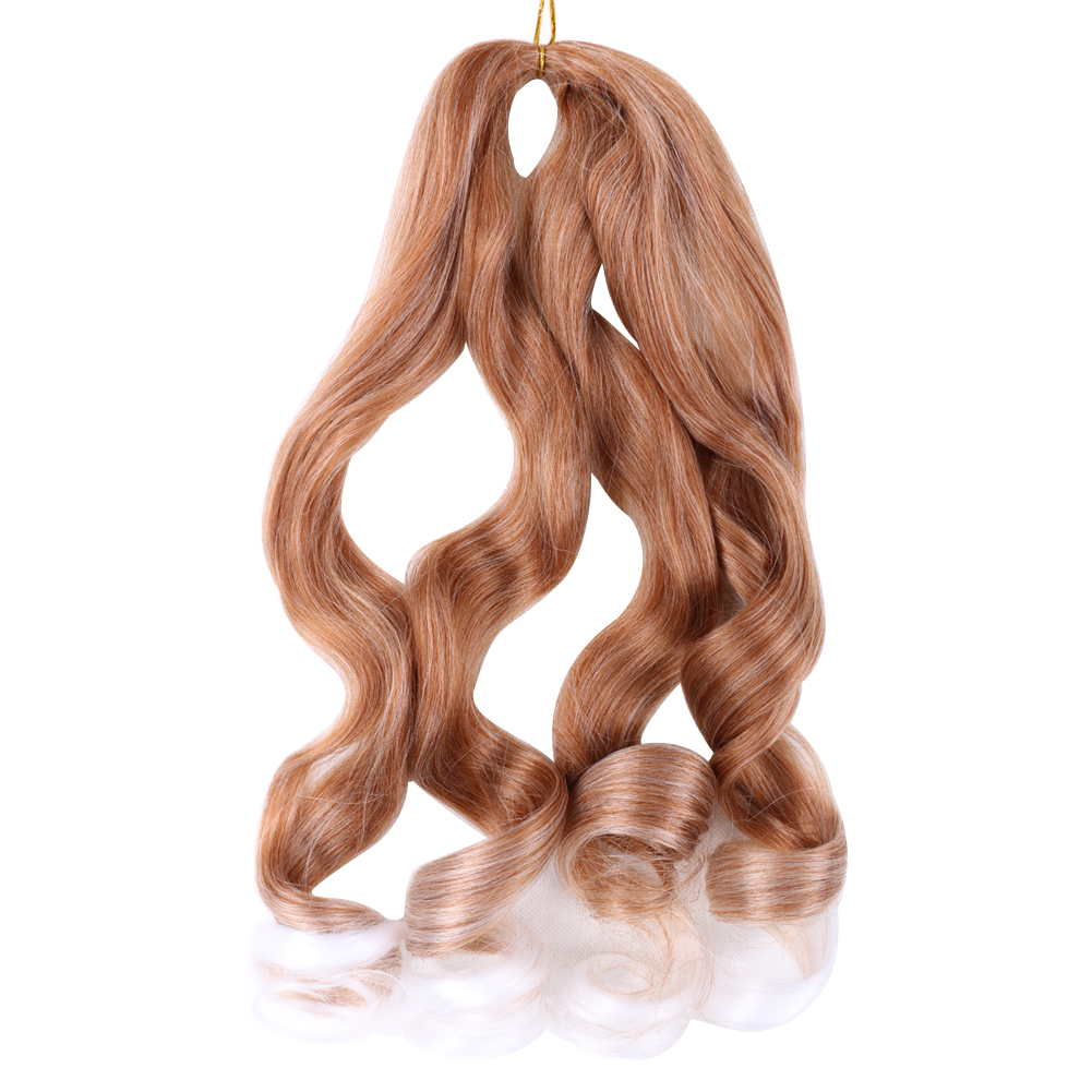 Hot sell  Synthetic deep hair bulk crochet curl  braids 150g spiral curly hair ombre color   curly braiding hair