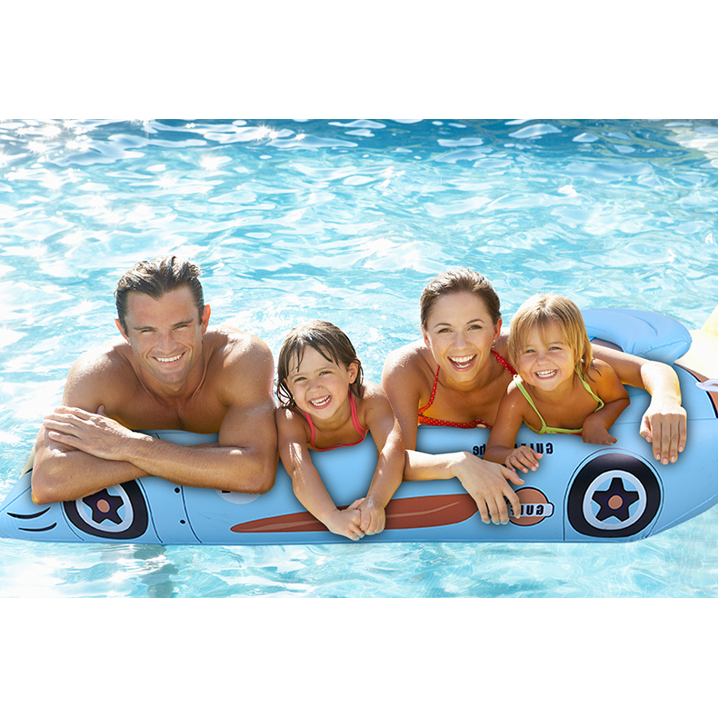 Blue Sports Car Inflatable Pool Float for Adults_01