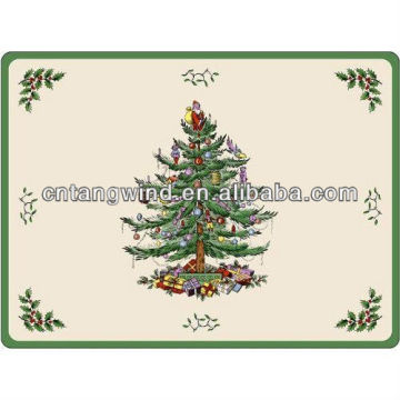 spode christmas tree hardback placemats set of 4