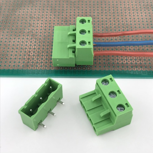 3way connect 7.62mm pitch plug-in terminal block